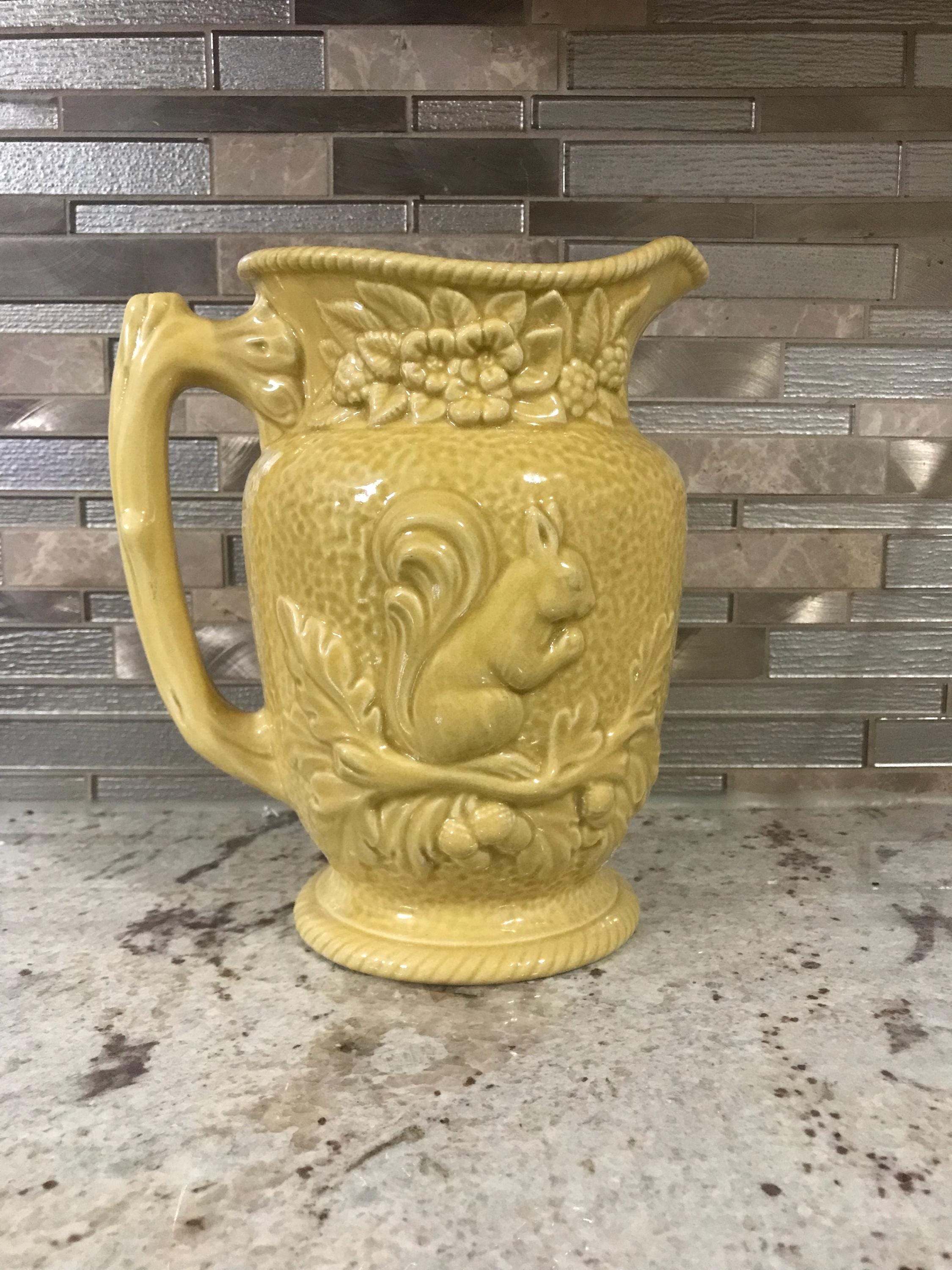 Italian Handmade by Pizzato Hand Painted Yellow Squirrel Water