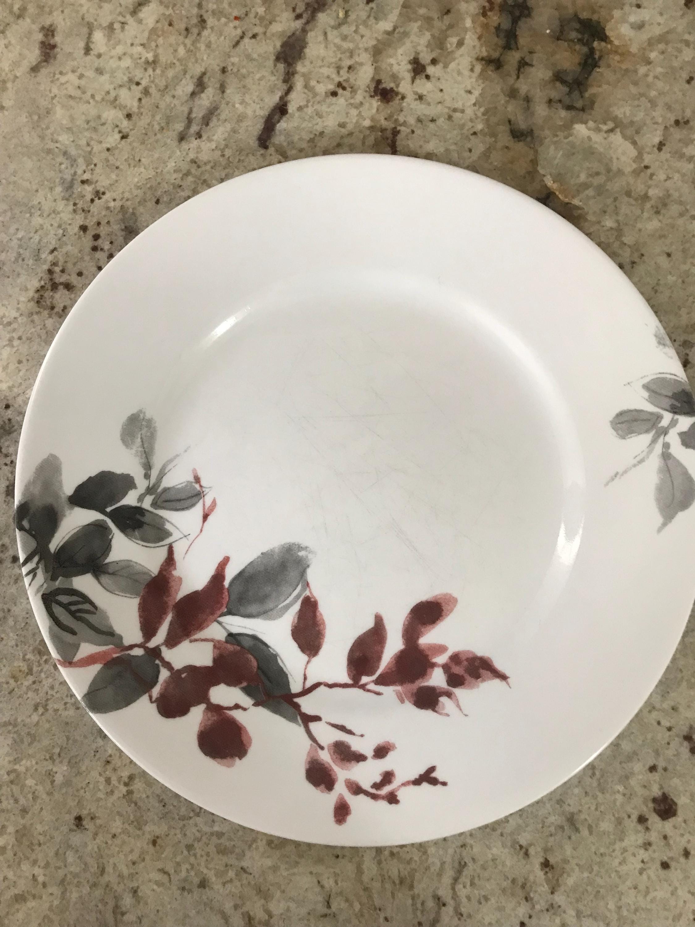 Dinnerware Plates Corelle Kyoto Leaves Round Corelle Kyoto Leaves