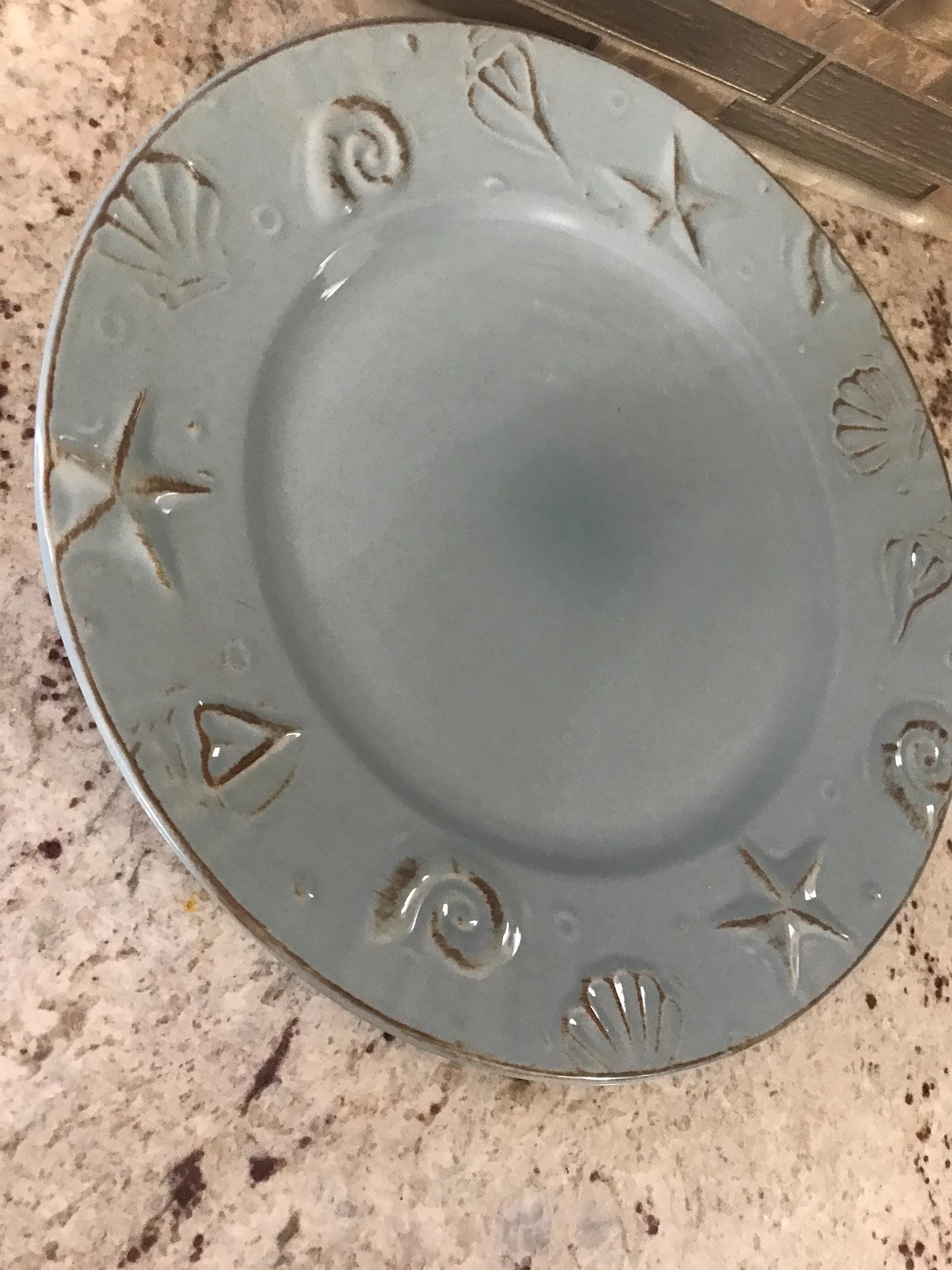 ケープコッド トムソン ポタリー ライトブルー ターコイズ 貝殻 マリン