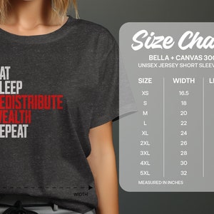Eat Sleep Redistribute Wealth Repeat T-shirt Leftist Apparel Gift for Socialist Grunge Style Karl Marx Quote Shirt afbeelding 9