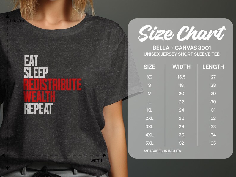 Eat Sleep Redistribute Wealth Repeat T-shirt Leftist Apparel Gift for Socialist Grunge Style Karl Marx Quote Shirt afbeelding 9
