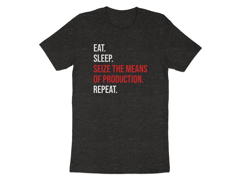 Seize The Means Of Production Tee, Leftist Apparel, Socialist Marxism T-Shirt Bild 8