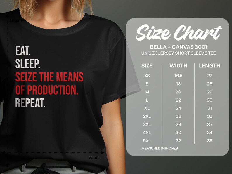 Seize The Means Of Production Tee, Leftist Apparel, Socialist Marxism T-Shirt Bild 7