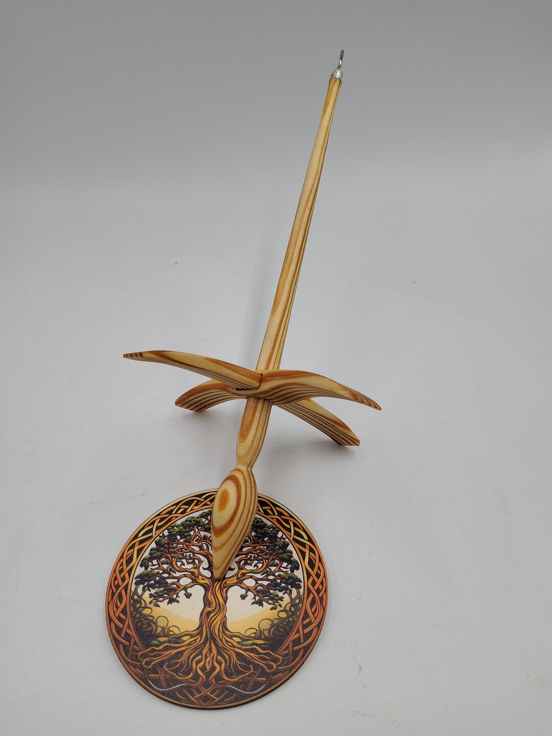 Cross Spindle Beautiful Hand Spindle Made of Carolina Yellow Pine Wool ...