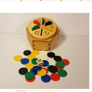 Why I always play dice game six 6 wins game made of wood for chips and coins