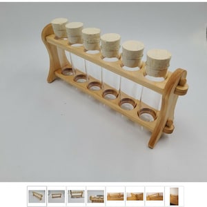 Test tube stand with 6 test tubes + corks test tube laboratory stand new