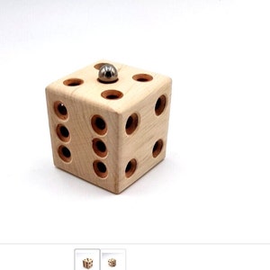 LABYRINTH CUBE 3D Labyrinth Magic Cube Magic Cube made of wood + Magic Ball