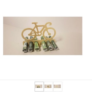 Neues Fahrrad Holz Geldgeschenk Geld für Fahrradtour Rad Radtour Fahrrad