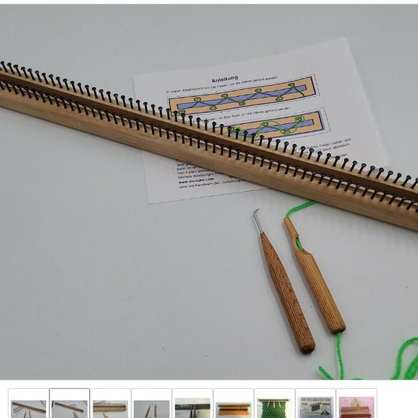 Knitting stick 138 pins fine 1 knitting needle thread guide - Strickliesel Knitting board Knitting board Strick Liesel