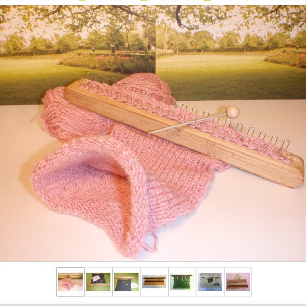 Knitting stick with 40 hooks & knitting needle Strickliesel NEW Knitting Board