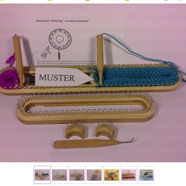 62 Strickrahmen S verstellbar Strickring Strickstab Strickbrett Knitting Loom Knitting Board