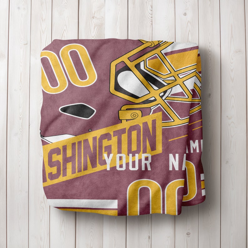 Washington Football Personalized Blanket,washington Blanket Commander