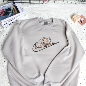 Appa Avatar Inspired Embroidered Sweatshirt, Unique Cute Appa Inspired Hoodie,Couple Matching Shirt