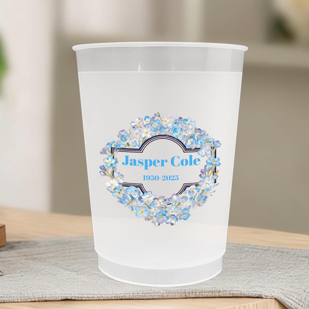 Personalized in Loving Memory Cups, Celebration of Life Party Favors ...