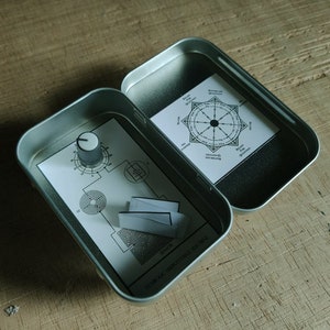 Macchina Simbolica Portatile Hieronymus con Carta a Pendolo - scatola in alluminio - reiki radionico orgonico