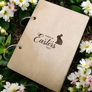 Livre de cartes de Pâques personnalisé, Cadeaux souvenirs de famille, Cadeau de Pâques pour maman, Classeur pour cartes de voeux, Cadeaux souvenirs personnalisés, Livre souvenirs, Rangement de cartes