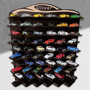 Toy Car Storage For 60 Cars, Custom Matchbox Car Display, 1:64 Car Shelf, Wall Mounted Car Display Rack, Toy Car Storage Shelf Organizer