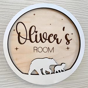 Personalised Name Sign, Nursery name sign, Boys bedroom door sign custom, Name Plaque for Door Kids Room Sign Baby Personalised Door Sign