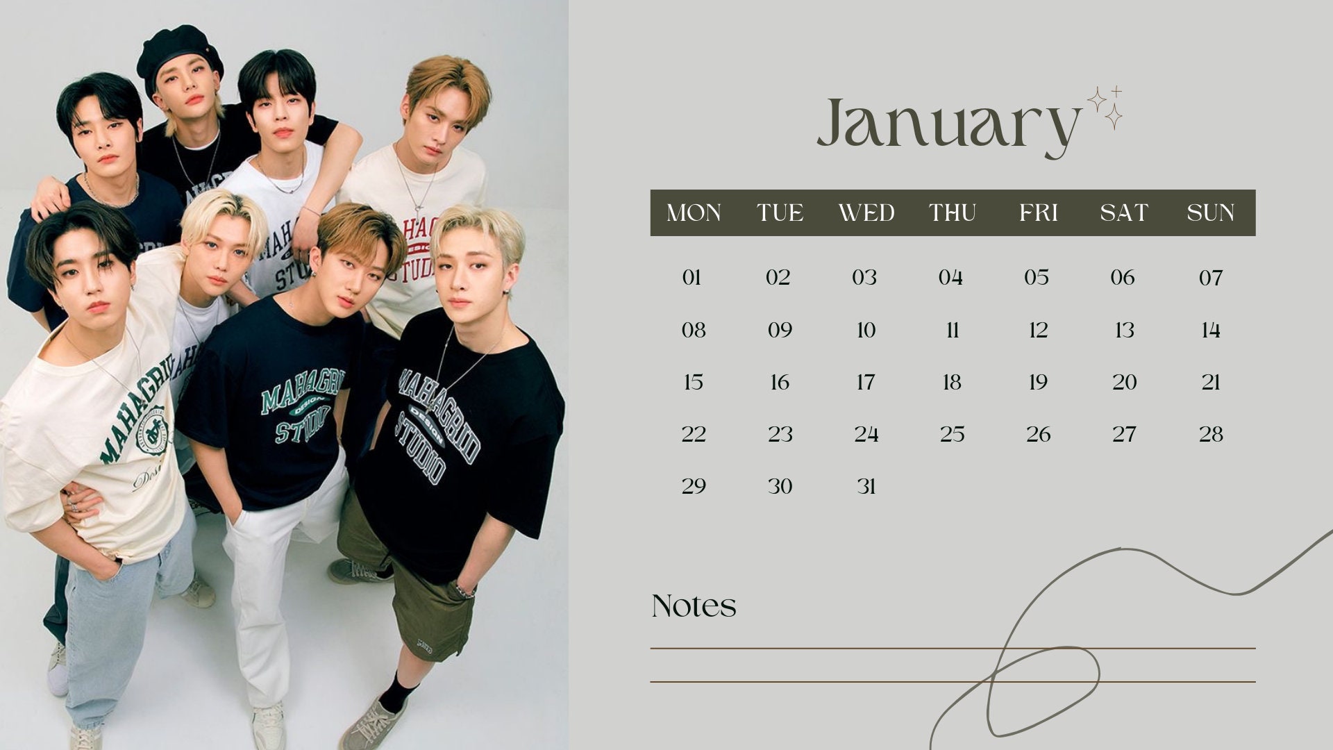 2024 Stray Kids Calendar Etsy