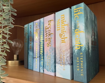 Libros de tapa dura reencuadernados a medida de la serie completa Crepúsculo, edición limitada, Stephenie Meyer