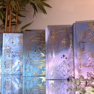 A Court of Thorns and Roses full series custom rebound hardback books, Sarah J Maas, rebind, limited edition, ACOTAR, ACOMAF, ACOSF
