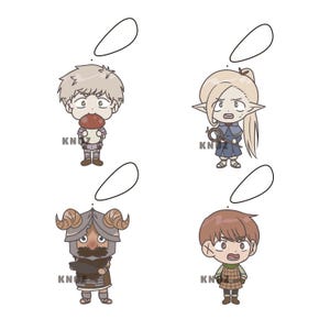 DUNGEON MESHI Keychain PREORDER Final Call (Delicious in dungeon keychains, laios, marcille, chilchuck, senshi)