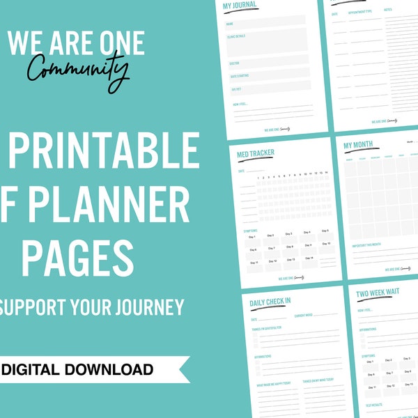 20-page IVF planner to support your infertility and IVF journey