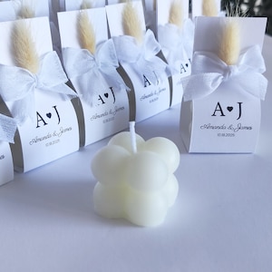 Bubble Candle Party Favor, Custom Wedding Favors, Bridal Shower Favors,Bridesmaid Favor,Personalized Favors,Bachelorette Favors,bubble kerze