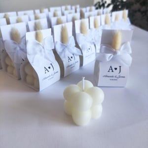 Bridal shower favors bubble candles, Bridesmaid gift bubble candles, Wedding Favors mini bubble candle, Bomboniere candele, Bubble kerze