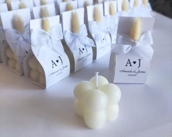 Bridal shower favors bubble candles, Bridesmaid gift bubble candles, Wedding Favors mini bubble candle, Bomboniere candele, Bubble kerze