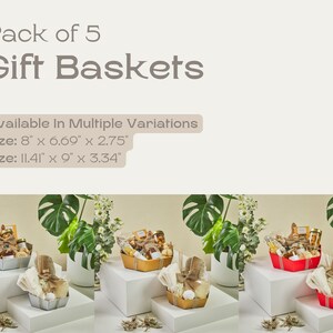 Pack of 5 Sturdy Empty Gift Baskets Made in Italy - Gift Baskets to ...