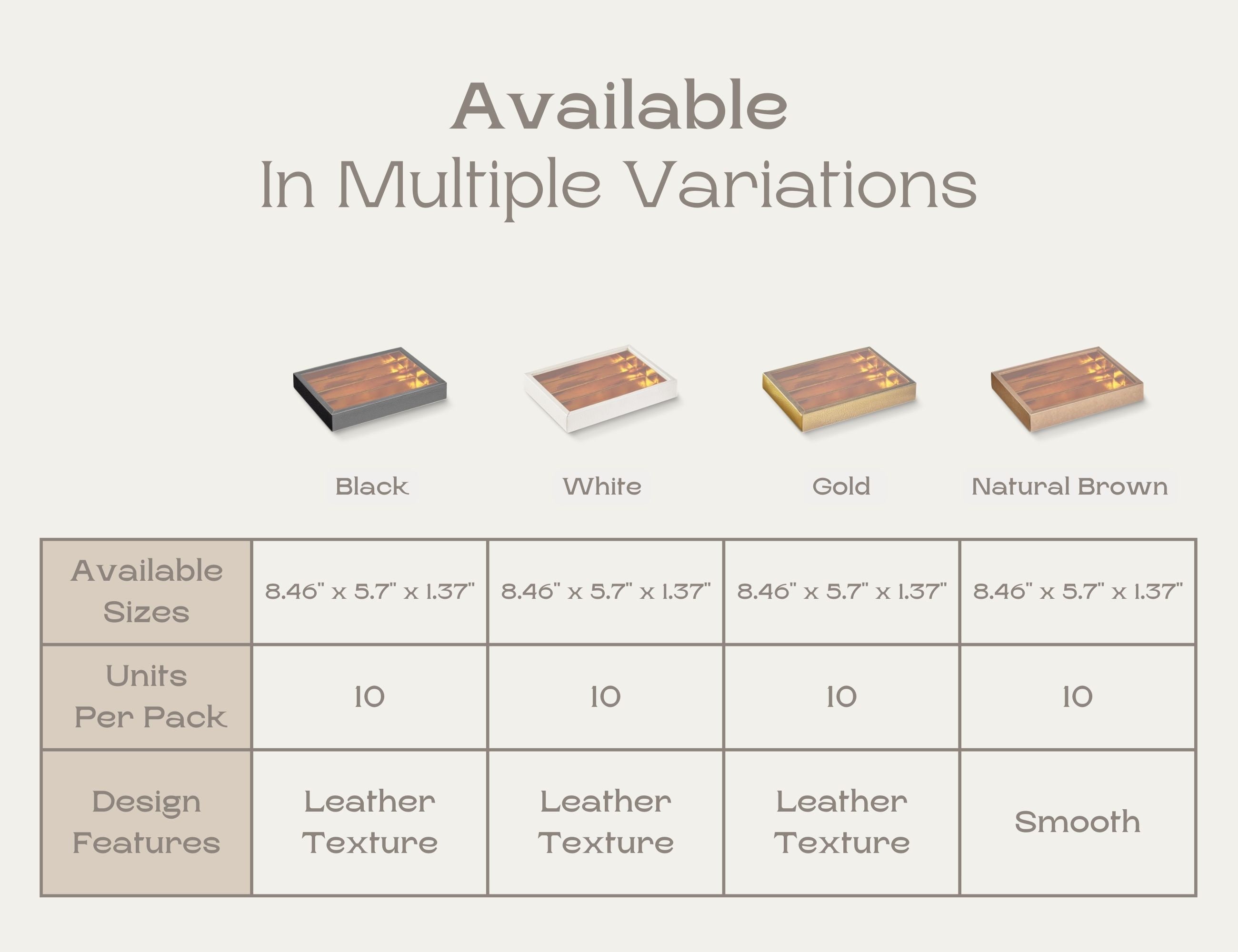 Pack of 10 Truffle Boxes - Ideal for Boxes for Chocolates, Truffles ...