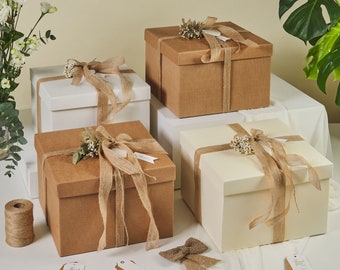 5er-Pack Geschenkboxen mit Deckel (30 x 30 x 20 cm) - Ideal für Geschenkboxen, Boxen für Brautjungfer und Geschenkboxen für Geschenke