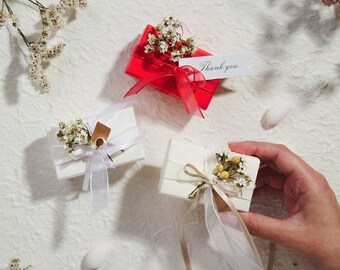 Kleine Geschenkboxen - Seidenhochzeits-Pralinenschachteln, 40er-Pack