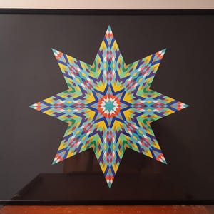 Tavolo da pittura Mandala vibrazionale. Dipinto a mano. Decorazione murale, arte murale con energia spirituale, regalo unico. pittura per soggiorno
