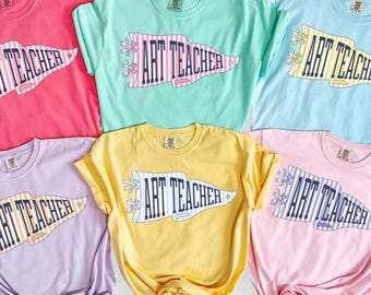 Comfort Colors Art Teacher Shirt, School Art Teacher, Art  Tshirt Women, Gift For Art Teacher, Back To School Shirt Teacher Appreciation Tee