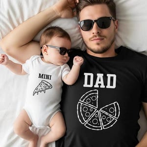 Parent-Child Pizza Shirt, Baby Dada Pizza Tshirt, Dad And Baby Matching T Shirts, 1st Fathers Day Gift, New Dad Gift, Father And Mini Outfit