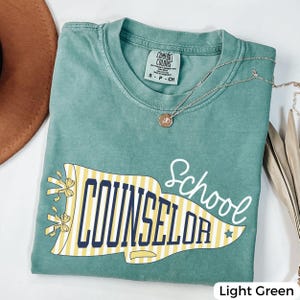 School Counselor Shirt, Comfort Colors® School Counselor Tee, Guidance Counselor Gift, Mental Health School Staff Shirt, Back to School image 6