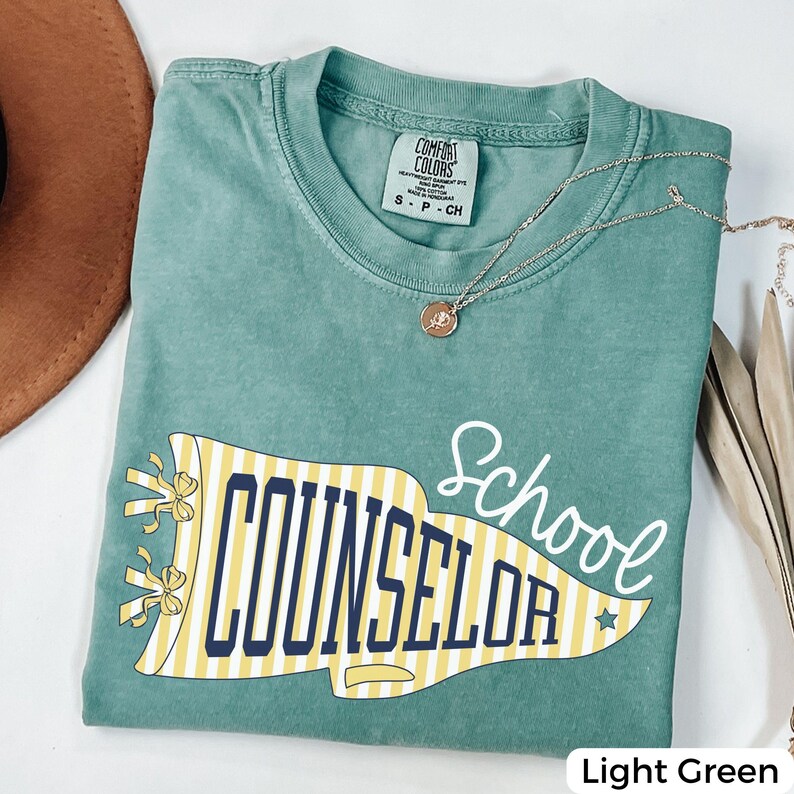 School Counselor Shirt, Comfort Colors® School Counselor Tee, Guidance Counselor Gift, Mental Health School Staff Shirt, Back to School image 6