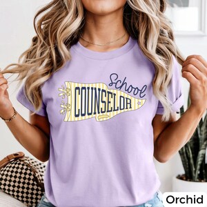 School Counselor Shirt, Comfort Colors® School Counselor Tee, Guidance Counselor Gift, Mental Health School Staff Shirt, Back to School image 5