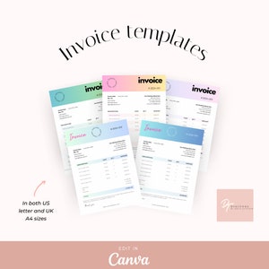 Invoice, Invoice template, Billing template, custom invoice, downloadable invoice