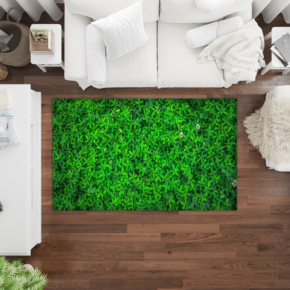 Grass Design Rug, Nature Rug, Green Rug, Botanical Rug, Fresh Rug ...