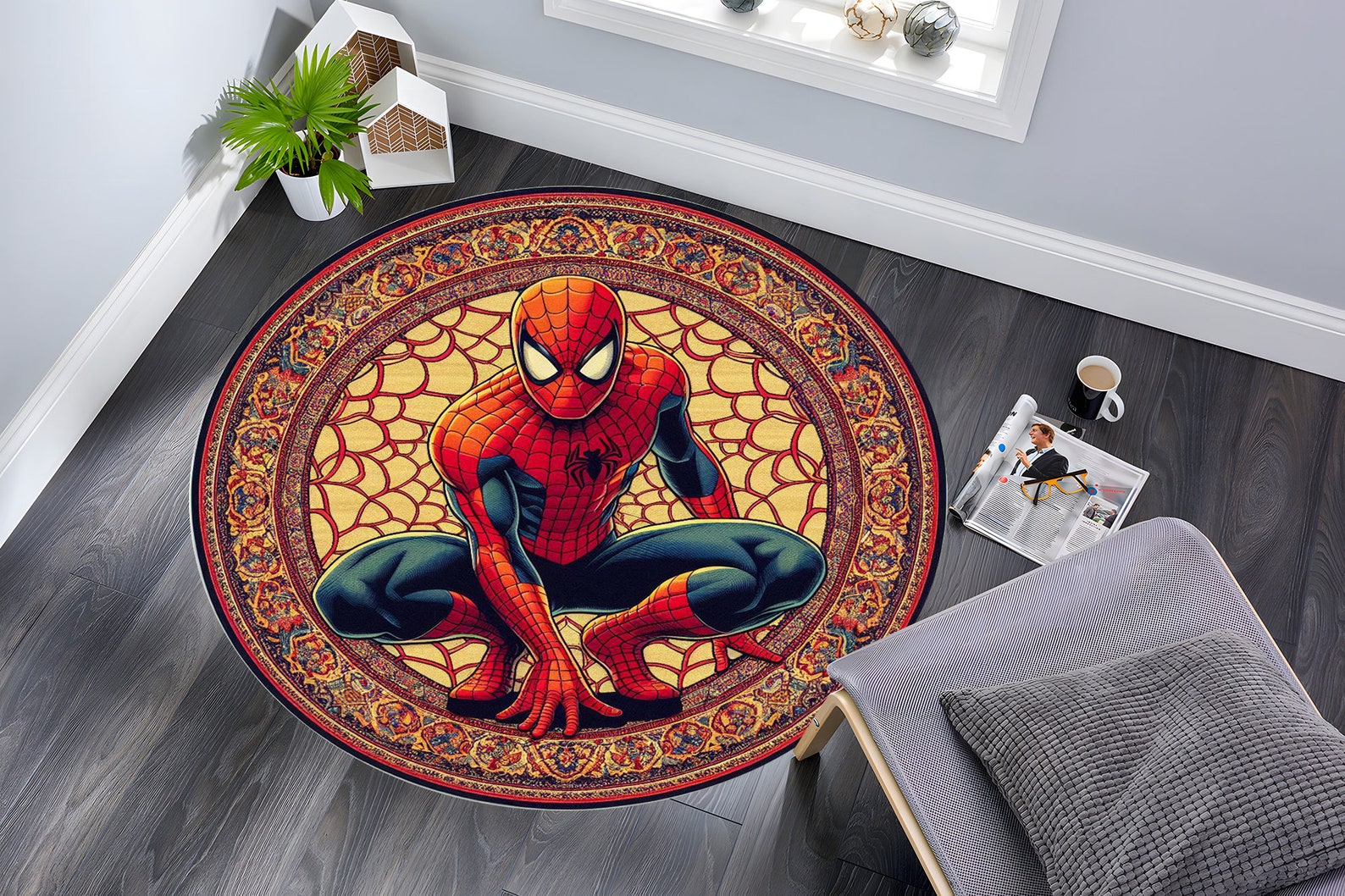 Spiderman, Spiderman Rug, Spider Man Rug, Area Rug, Kids Room Rug ...