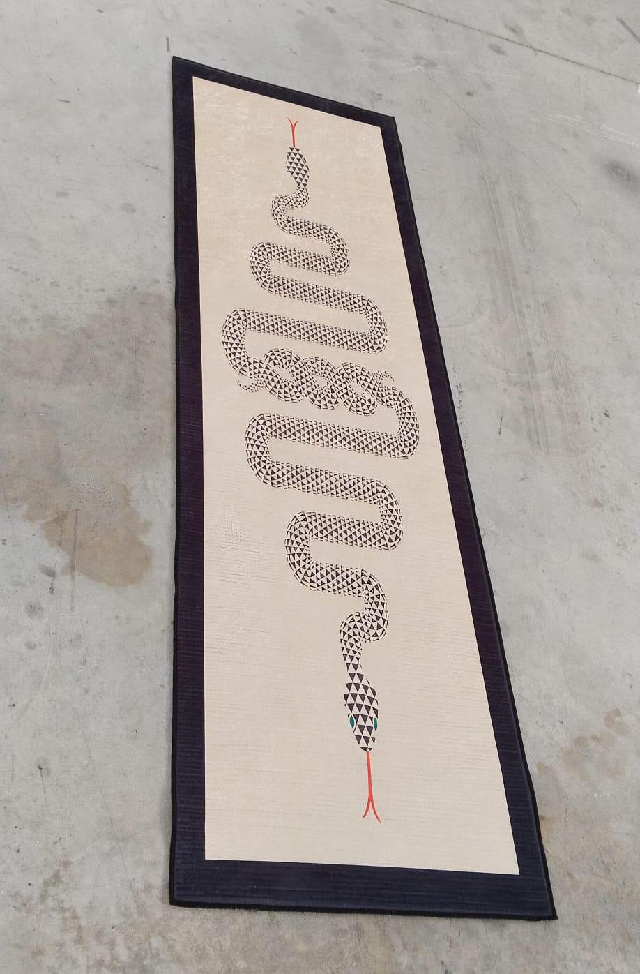 Snake Runner Rug,snake Rug,modern Art Rug,office Rug,living Room Rugs ...