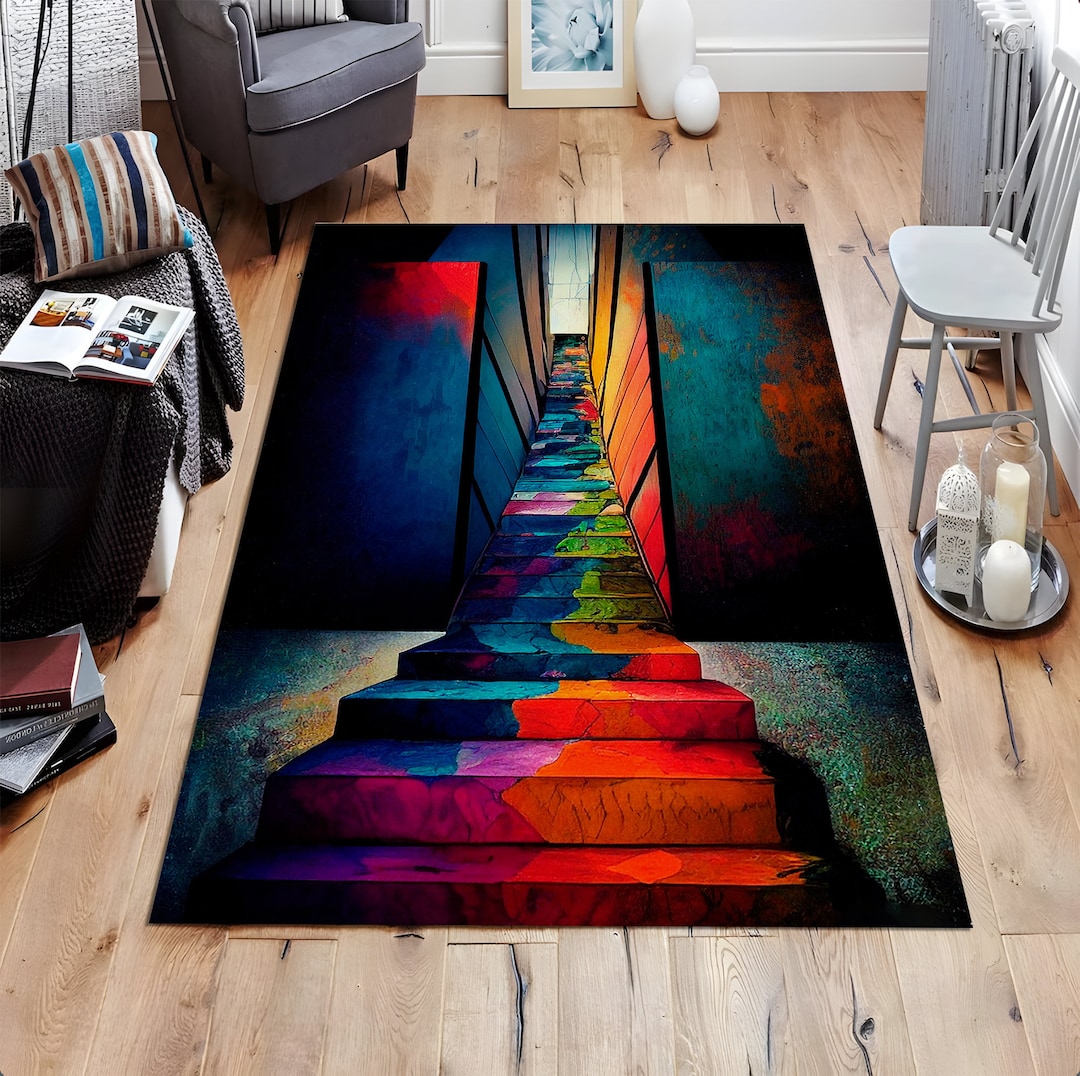 Staircase Design, Architectural Rug, Contemporary Rug, Livingroom Rug ...