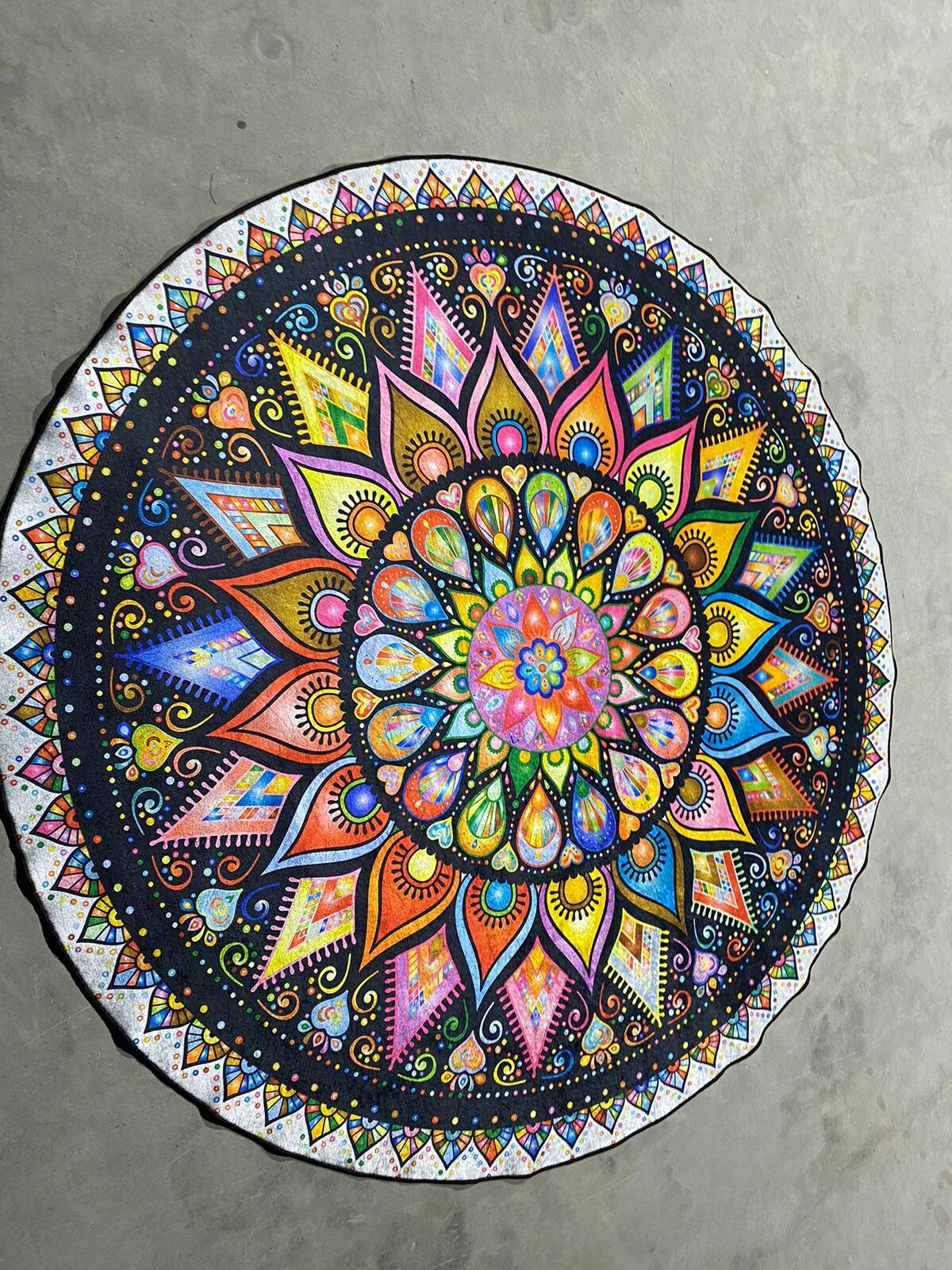 Mandala Rug Pattern Mandala, Mandala Rug, Round Rug, Round Carpet, Mandala Pattern Round ...