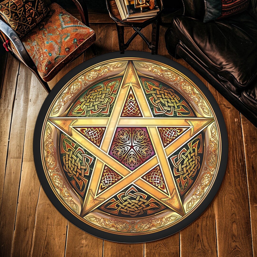 Astrology Rug,the Love Witch Patterned Rug,movie Decor,red Pentagram ...