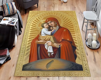 Vintage 1970s the Last Supper Jesus Christ Tapestry Rug Wall