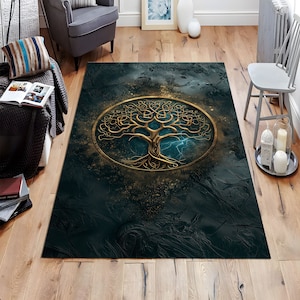 Tree of Life, Home Decor, Nature Inspired, Modern Rug, Unique Design, Contemporary, Livingroom Rug, Oriental Rug, Decorative Rug, Tree Rug
