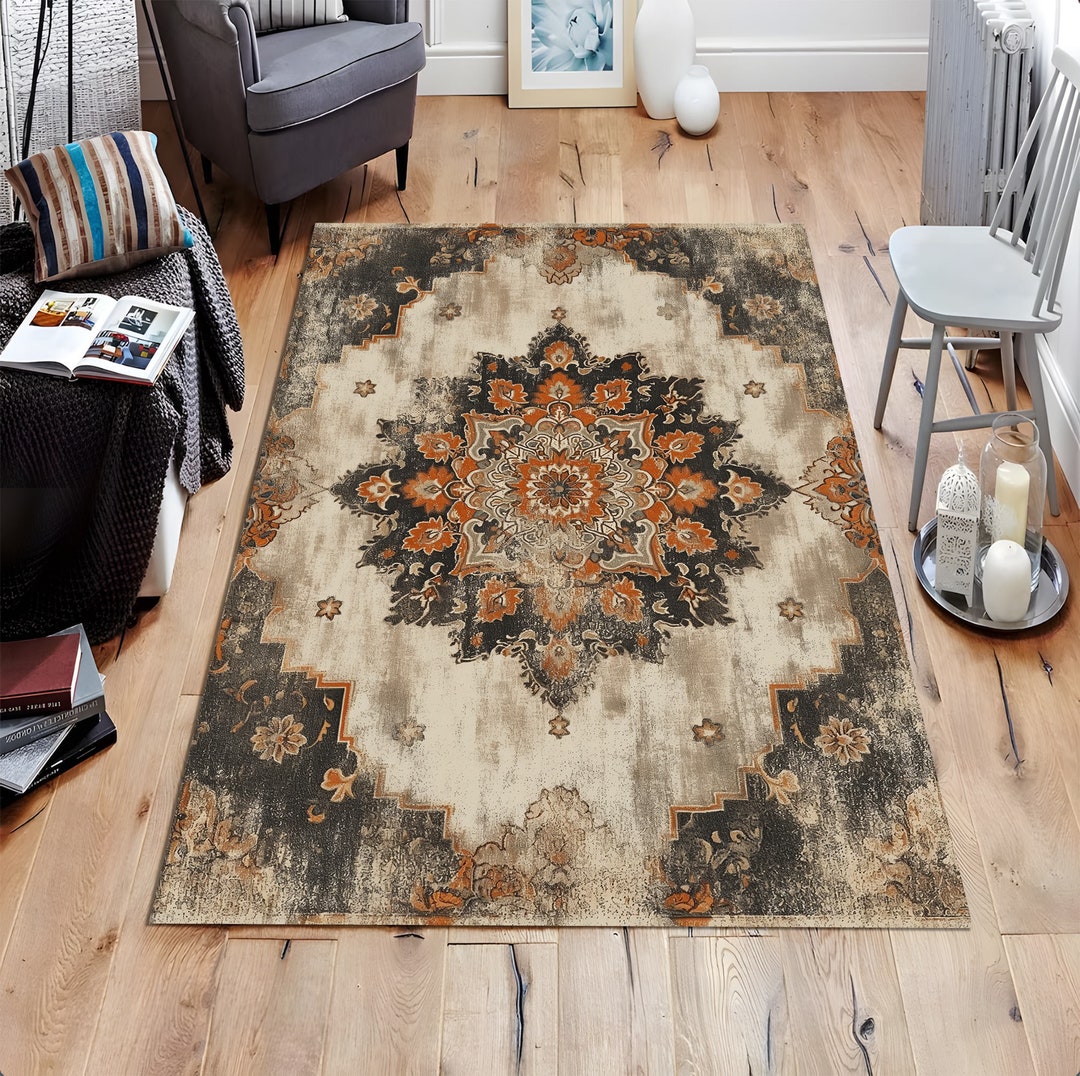 Batik Design Rug, Traditional Rug, Cultural Rug, Bohemian Rug, Ethnic ...